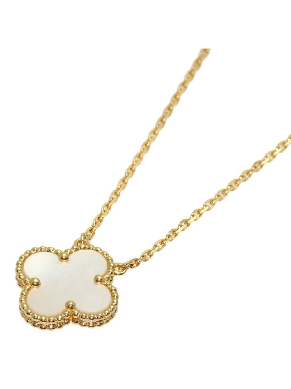 Van Cleef & Arpels Vintage Alhambra Necklace 18k Yellow Gold